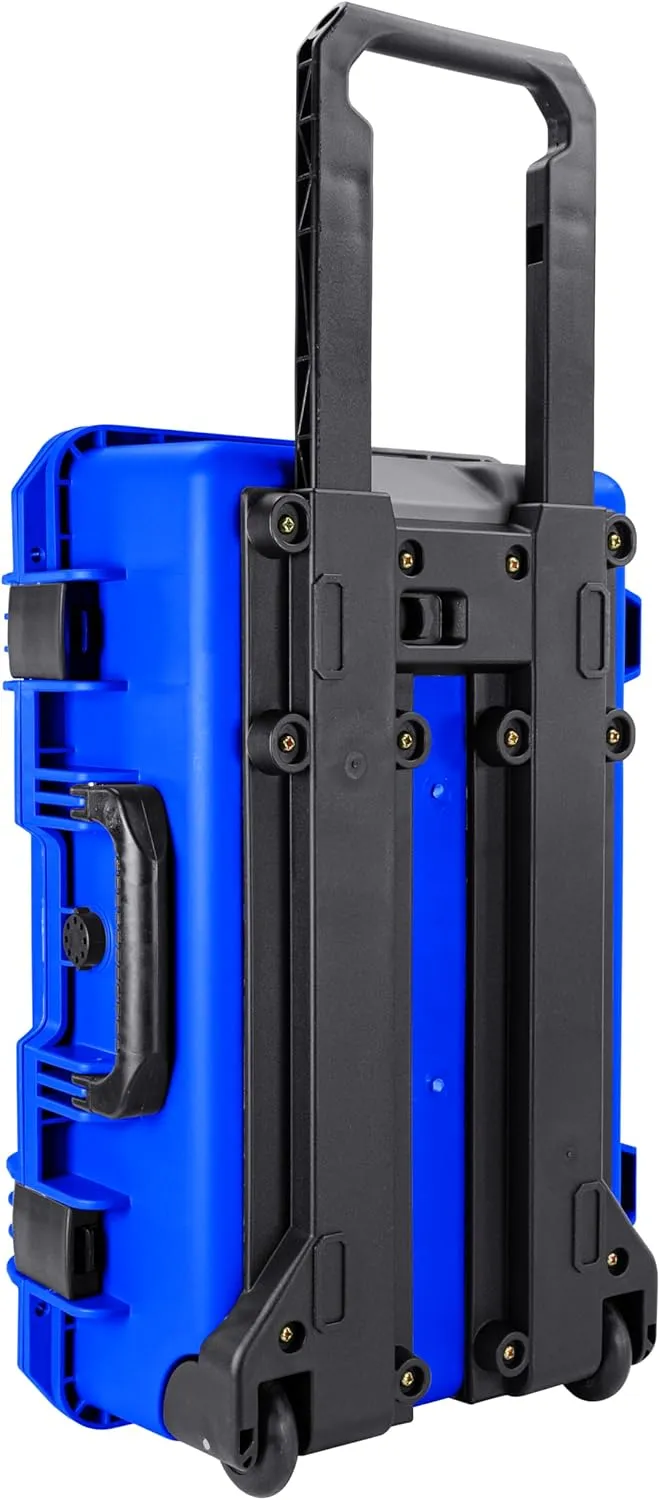 Eylar 22 Inch Intact Premium Series Hard Rolling Carry-On Travel Case, Lightweight and Durable Design with Foam (Blue)
