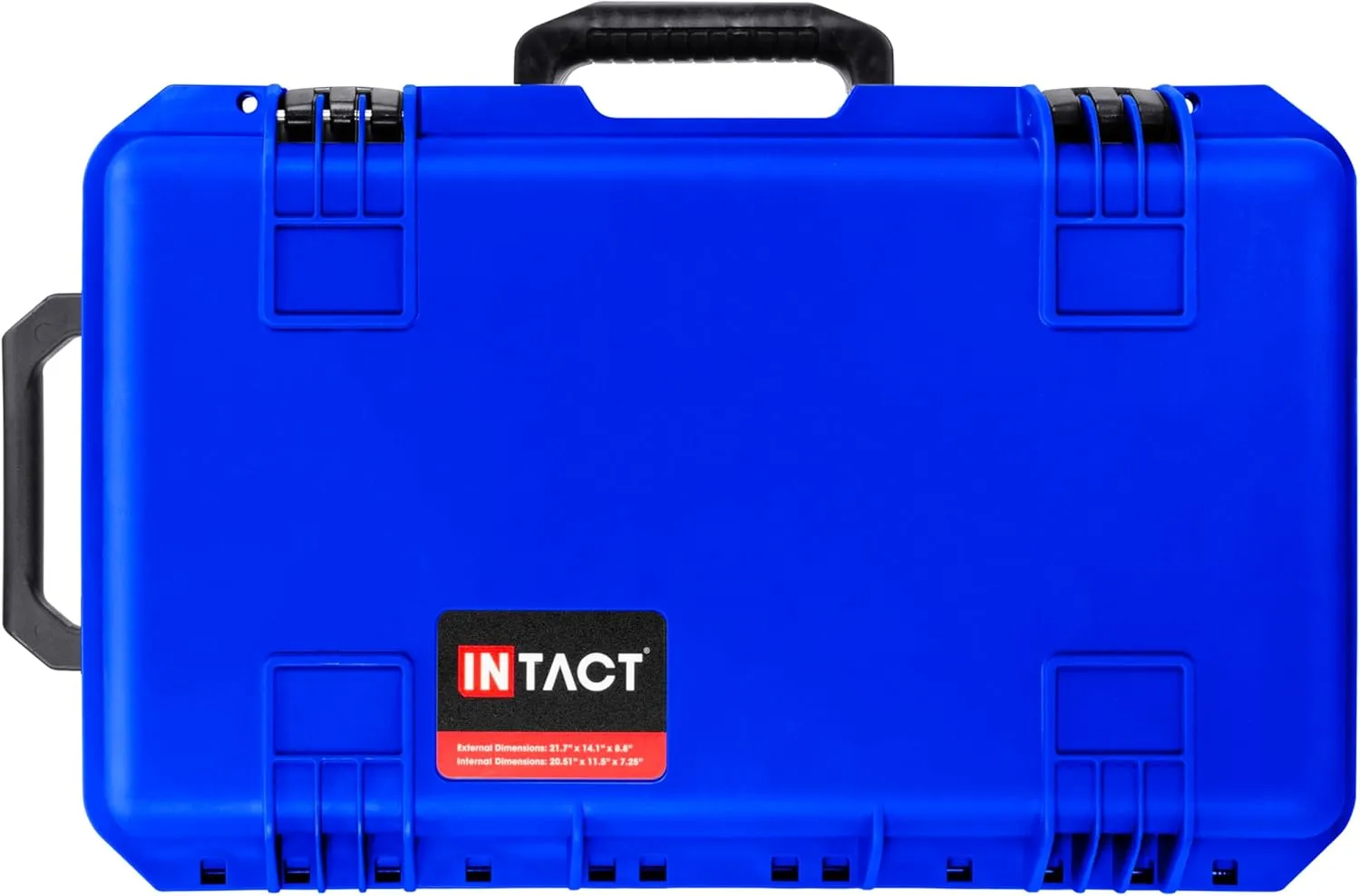 Eylar 22 Inch Intact Premium Series Hard Rolling Carry-On Travel Case, Lightweight and Durable Design with Foam (Blue)