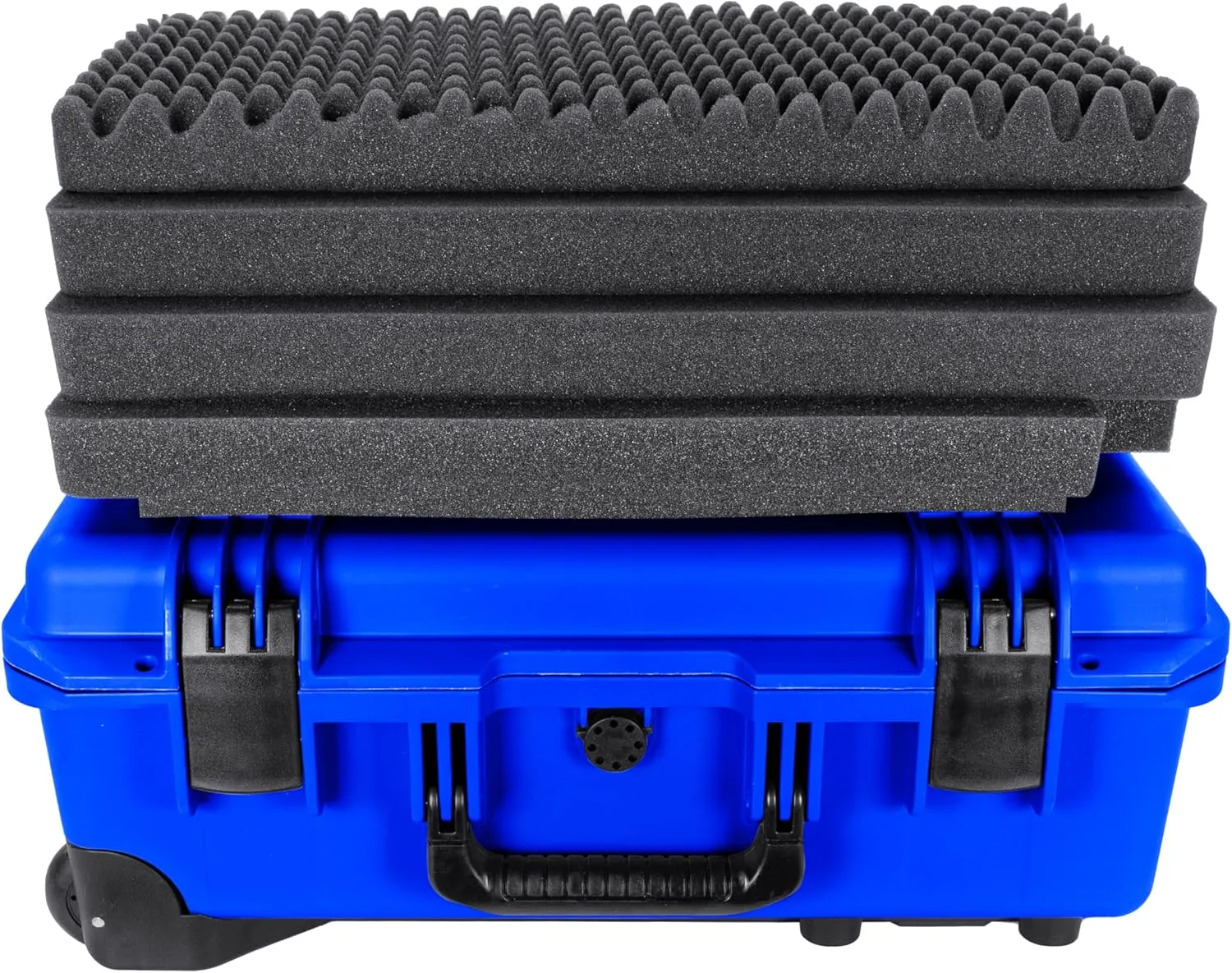 Eylar 22 Inch Intact Premium Series Hard Rolling Carry-On Travel Case, Lightweight and Durable Design with Foam (Blue)