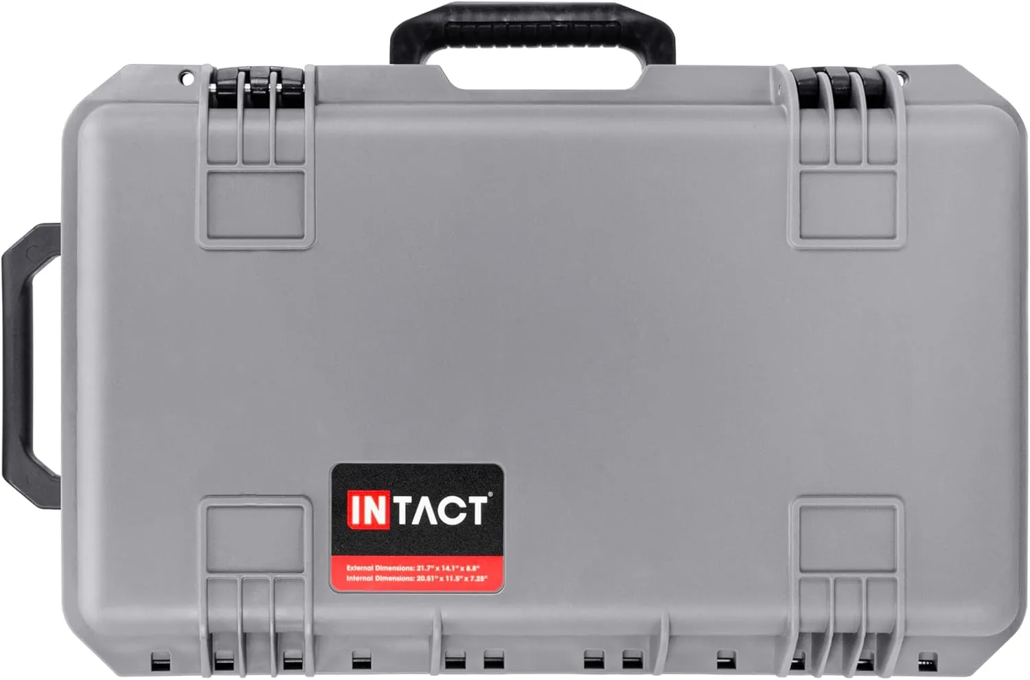 Eylar 22 Inch Intact Premium Series Hard Rolling Carry-On Travel Case, Lightweight and Durable Design with Foam (Gray)