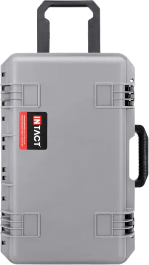 Eylar 22 Inch Intact Premium Series Hard Rolling Carry-On Travel Case, Lightweight and Durable Design with Foam (Gray)