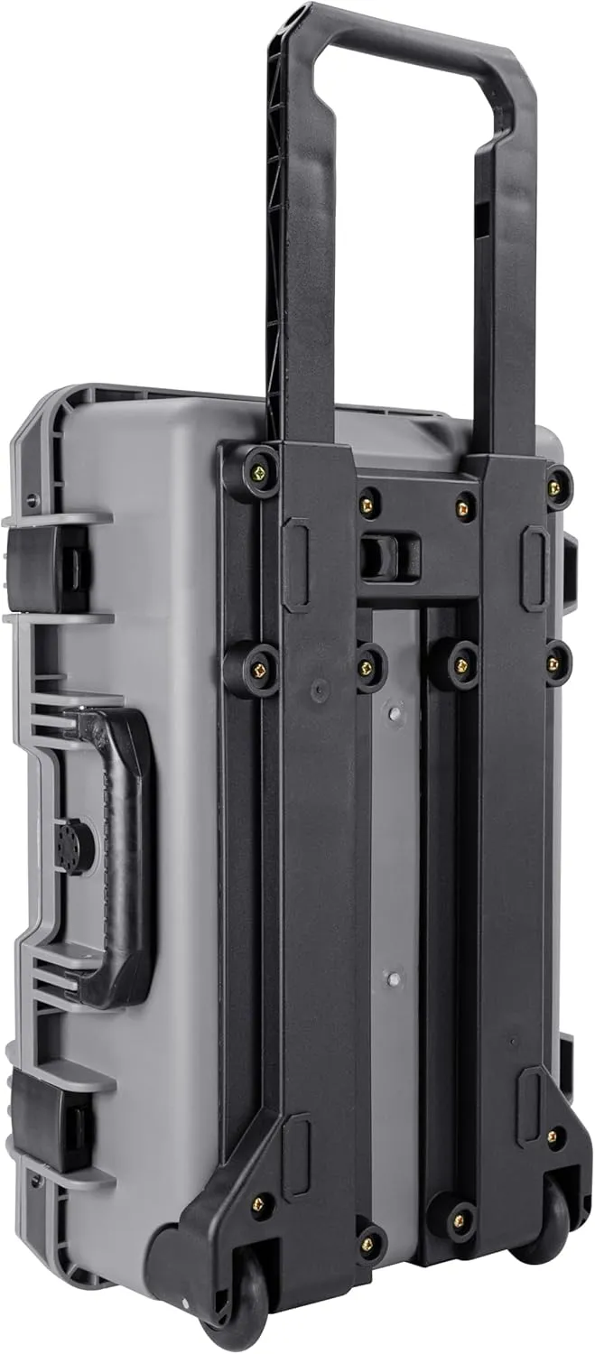 Eylar 22 Inch Intact Premium Series Hard Rolling Carry-On Travel Case, Lightweight and Durable Design with Foam (Gray)