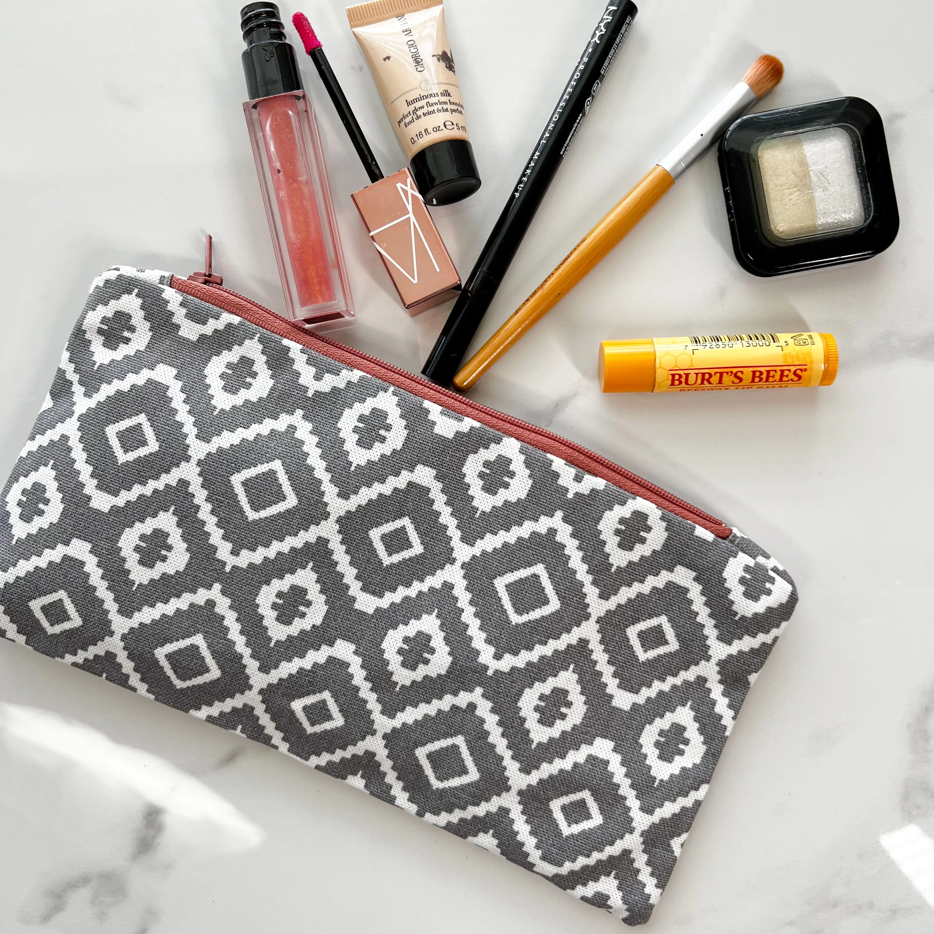 Fabric Pencil Case, Bag Organizer Pouch, Makeup Bag