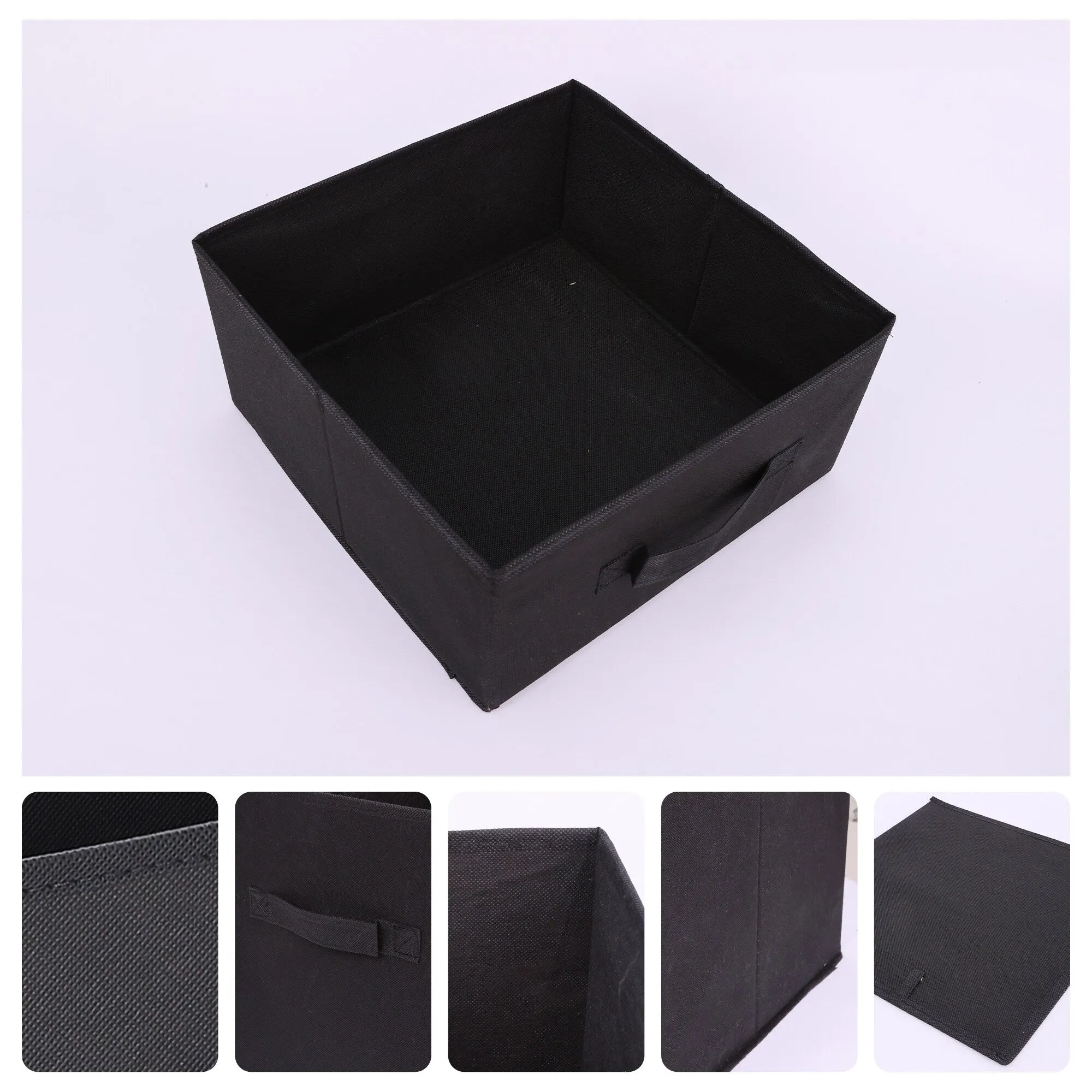 Fabric Storage Cube with Handle, Storage Bin for Shelves Closet, Collapsible Storage Basket for Organizing Clothes Books