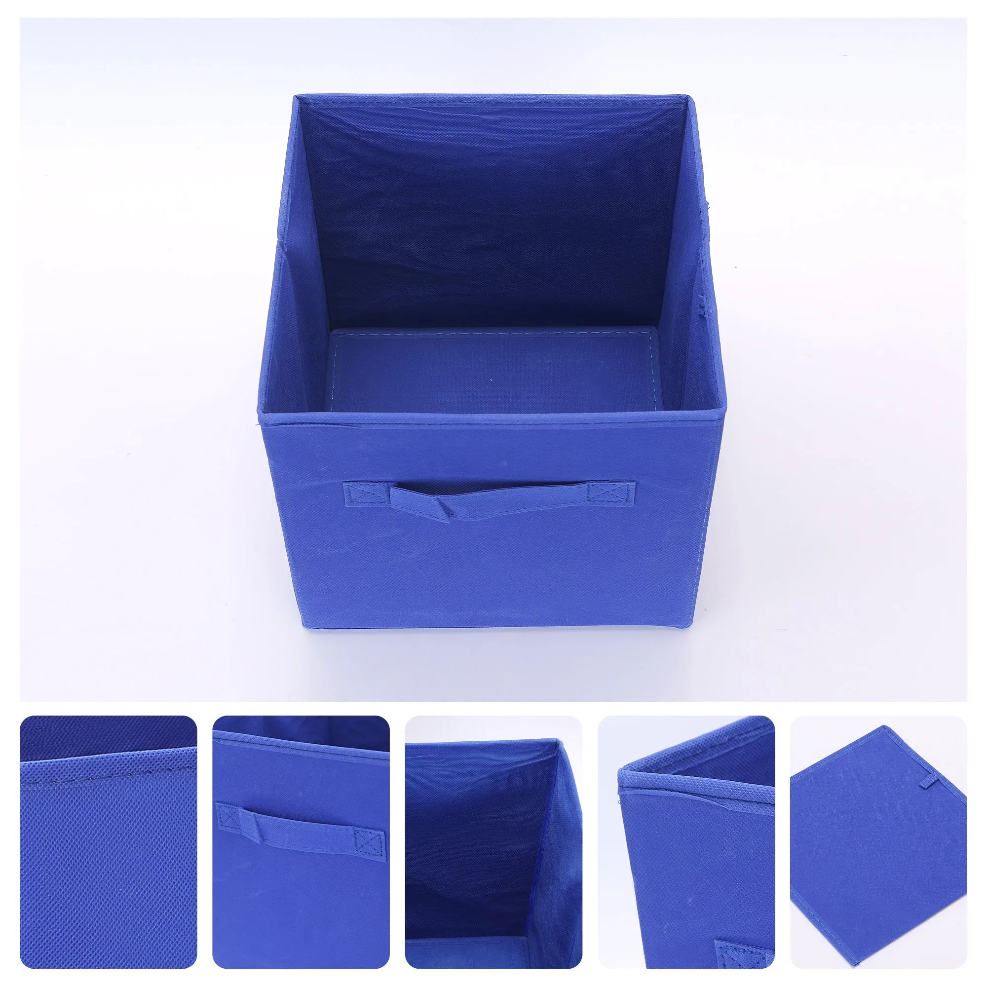 Fabric Storage Cube with Handle, Storage Bin for Shelves Closet, Collapsible Storage Basket for Organizing Clothes Books