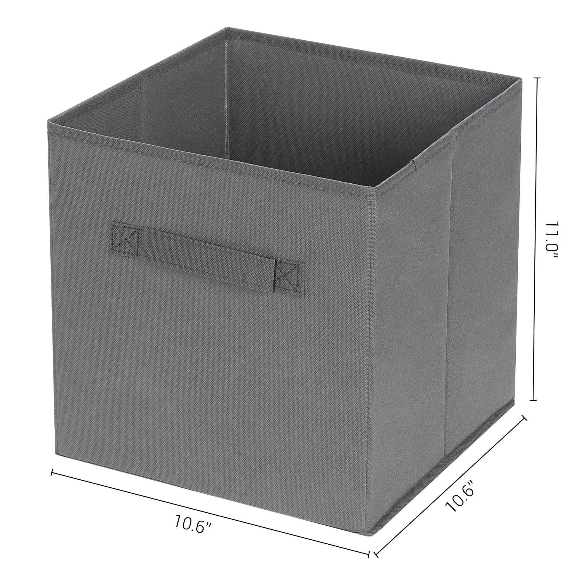 Fabric Storage Cube with Handle, Storage Bin for Shelves Closet, Collapsible Storage Basket for Organizing Clothes Books