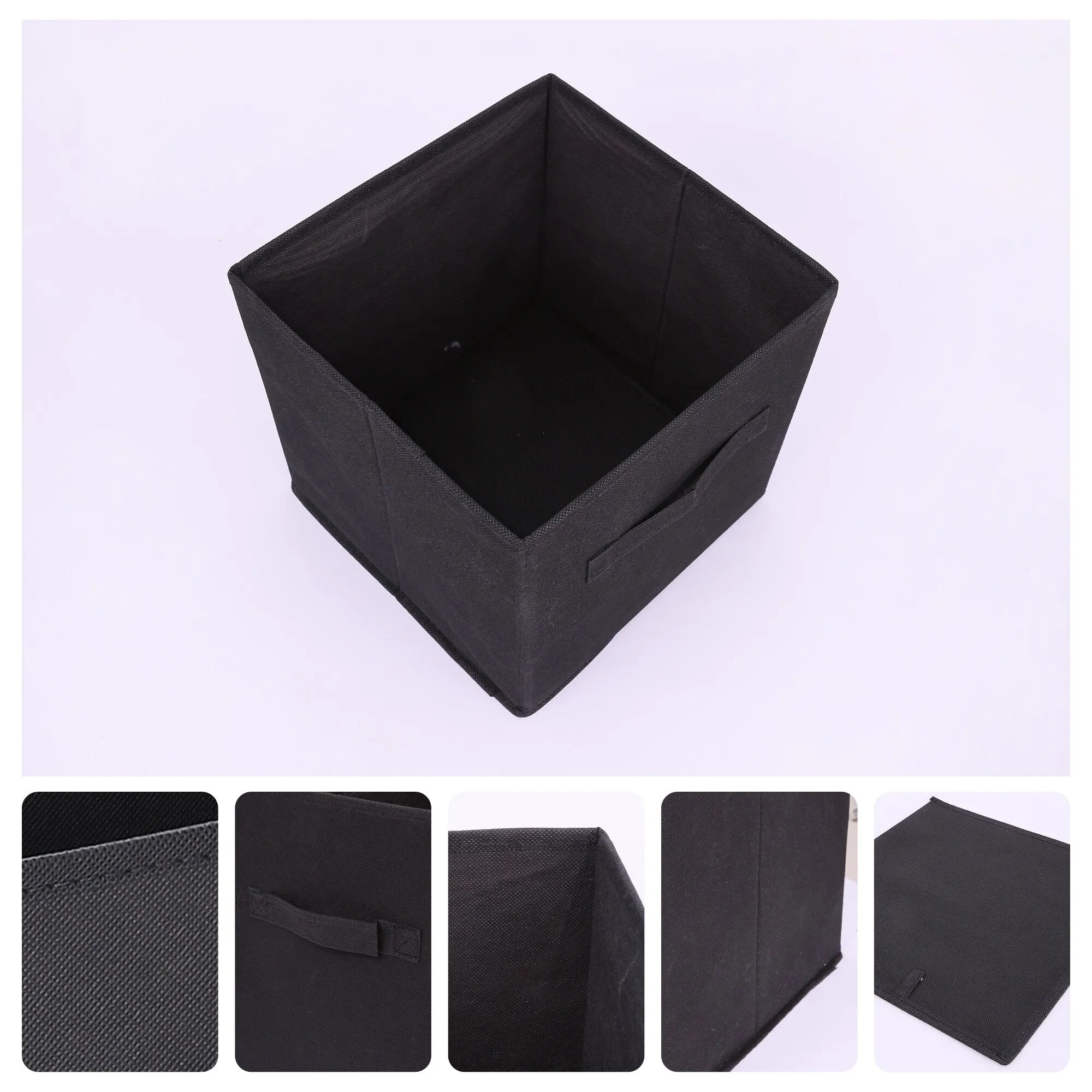 Fabric Storage Cube with Handle, Storage Bin for Shelves Closet, Collapsible Storage Basket for Organizing Clothes Books