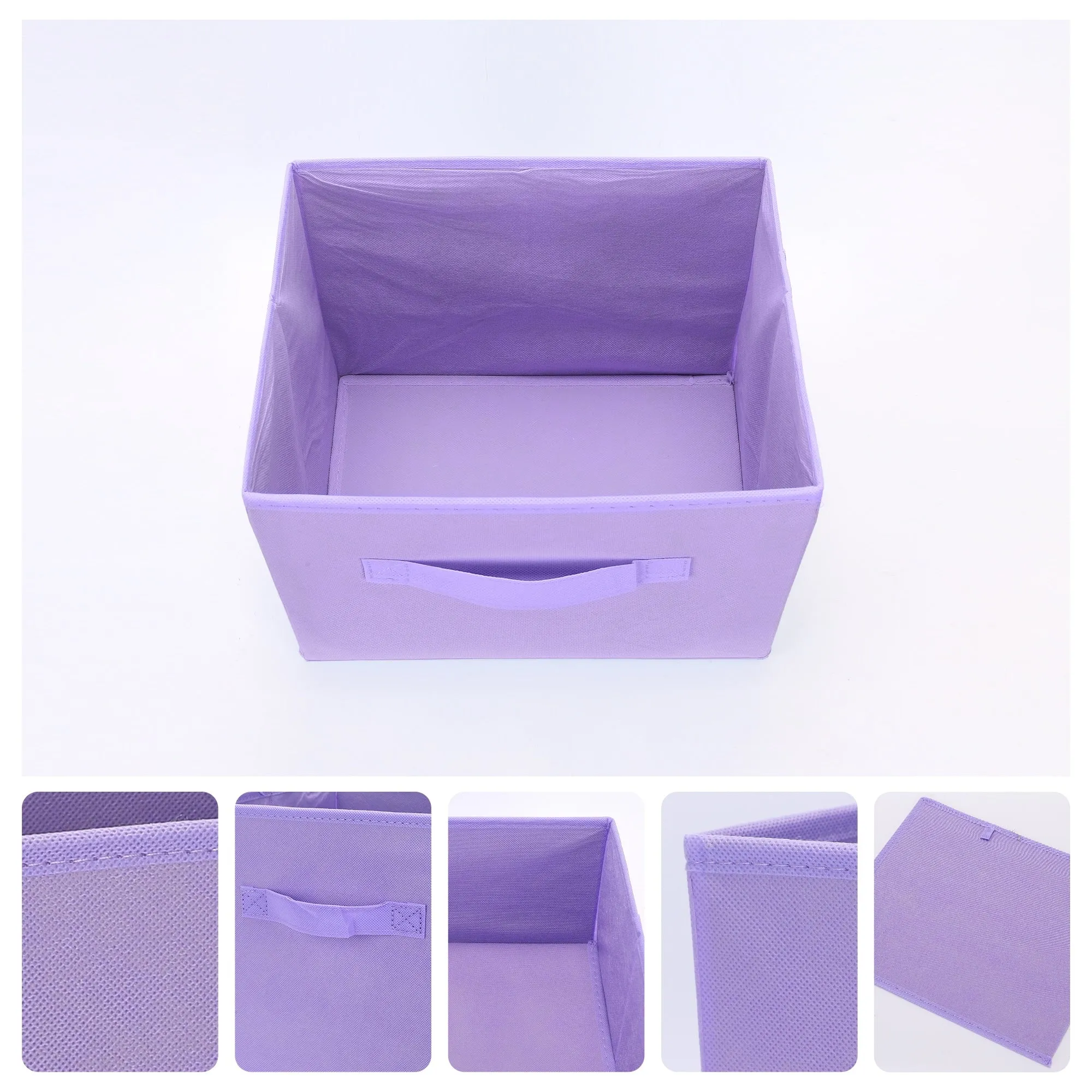 Fabric Storage Cube with Handle, Storage Bin for Shelves Closet, Collapsible Storage Basket for Organizing Clothes Books