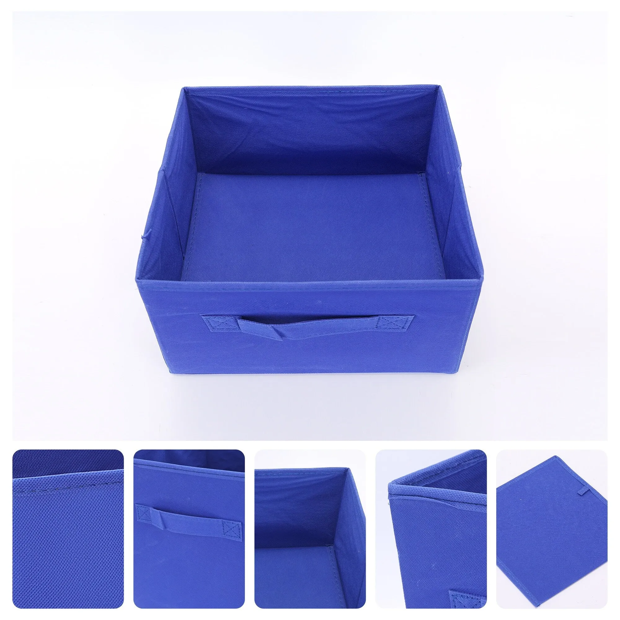 Fabric Storage Cube with Handle, Storage Bin for Shelves Closet, Collapsible Storage Basket for Organizing Clothes Books