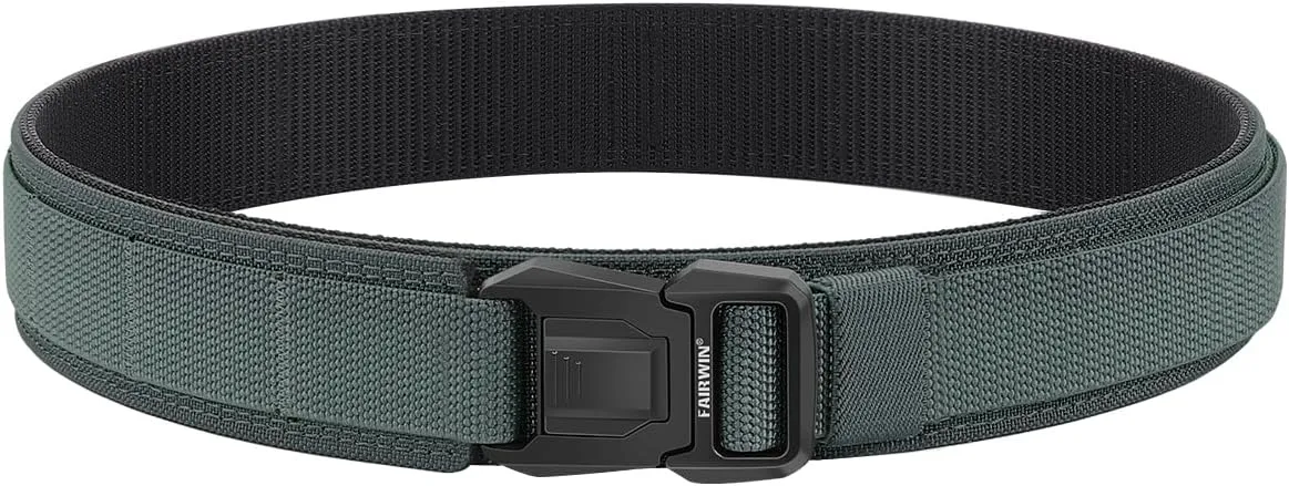 FAIRWIN Duty Belt, Tactical Battle Molle 1.5 Inch Carry Belts for Men with Quick Release Seatbelt Buckle