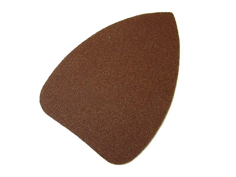 Faithfull Mouse Sander Sheets Hook & Loop Red Plain Fine (Pack Of 5)
