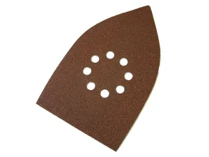 Faithfull Multi-Sander Sheets Hook & Loop Fine Grit (Pack 5)
