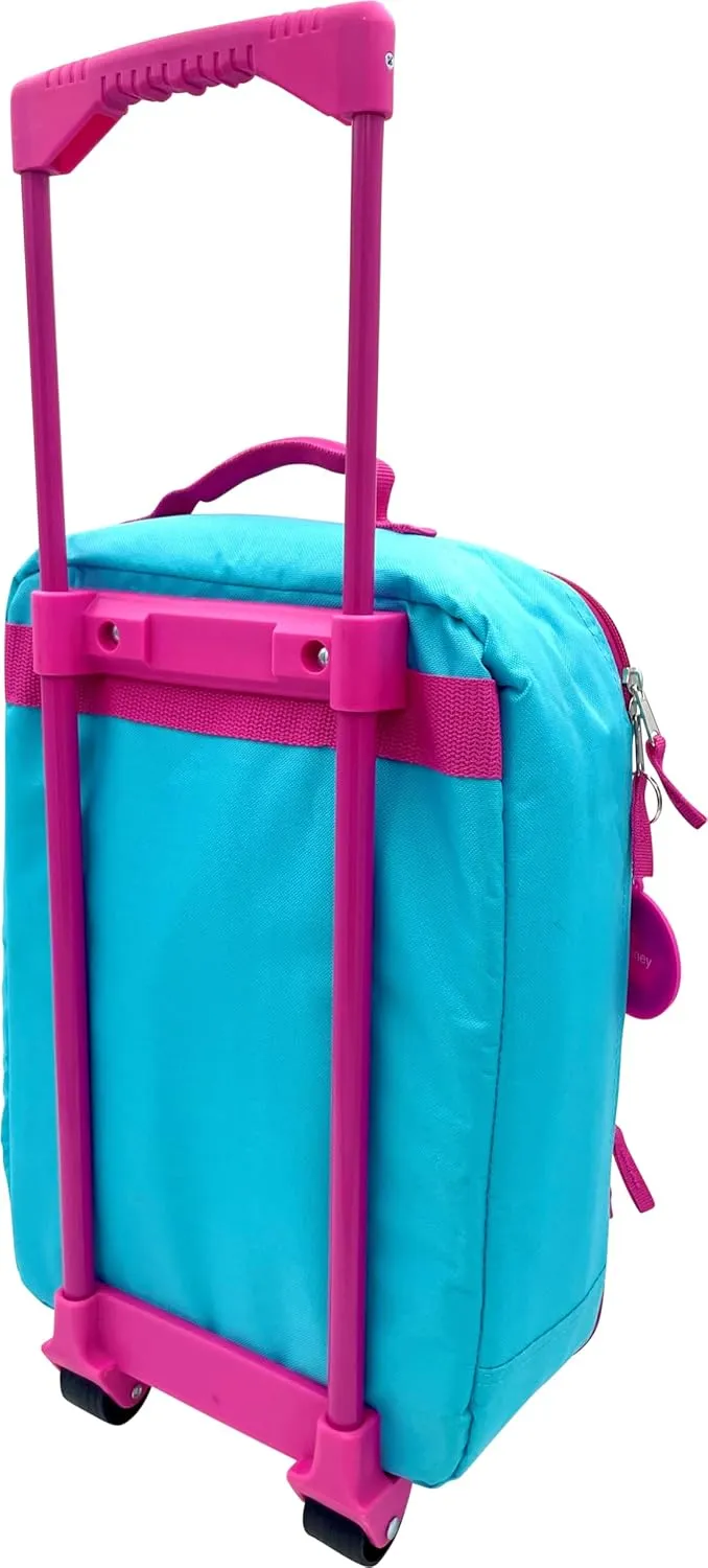 Fast Forward Kid's License 16" Soft Side Wheeled Pilot Case- Rolling Luggage (Princess-2)