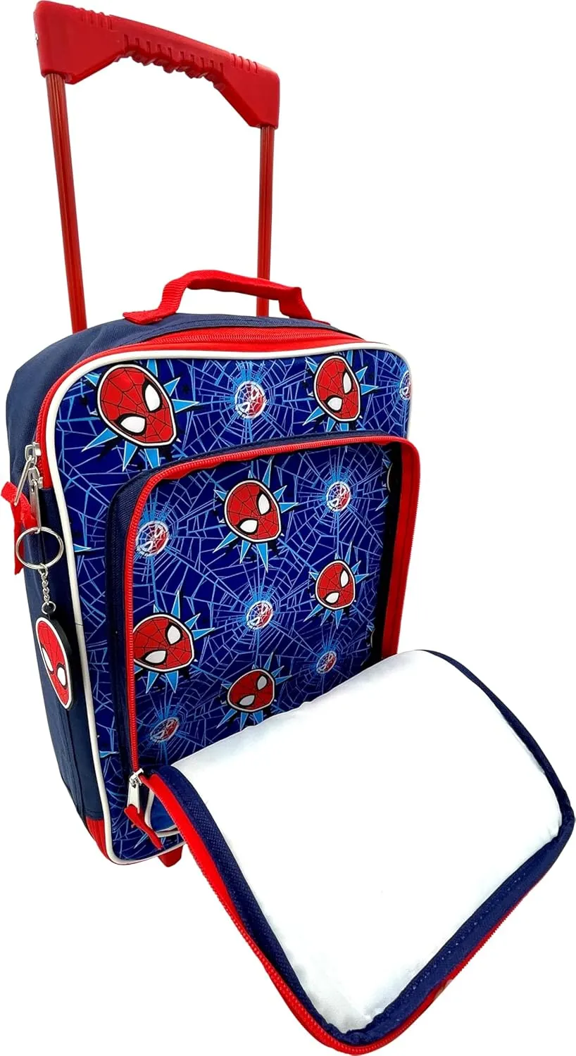 Fast Forward Kid's License 16" Soft Side Wheeled Pilot Case- Rolling Luggage (Spider-Man 2)