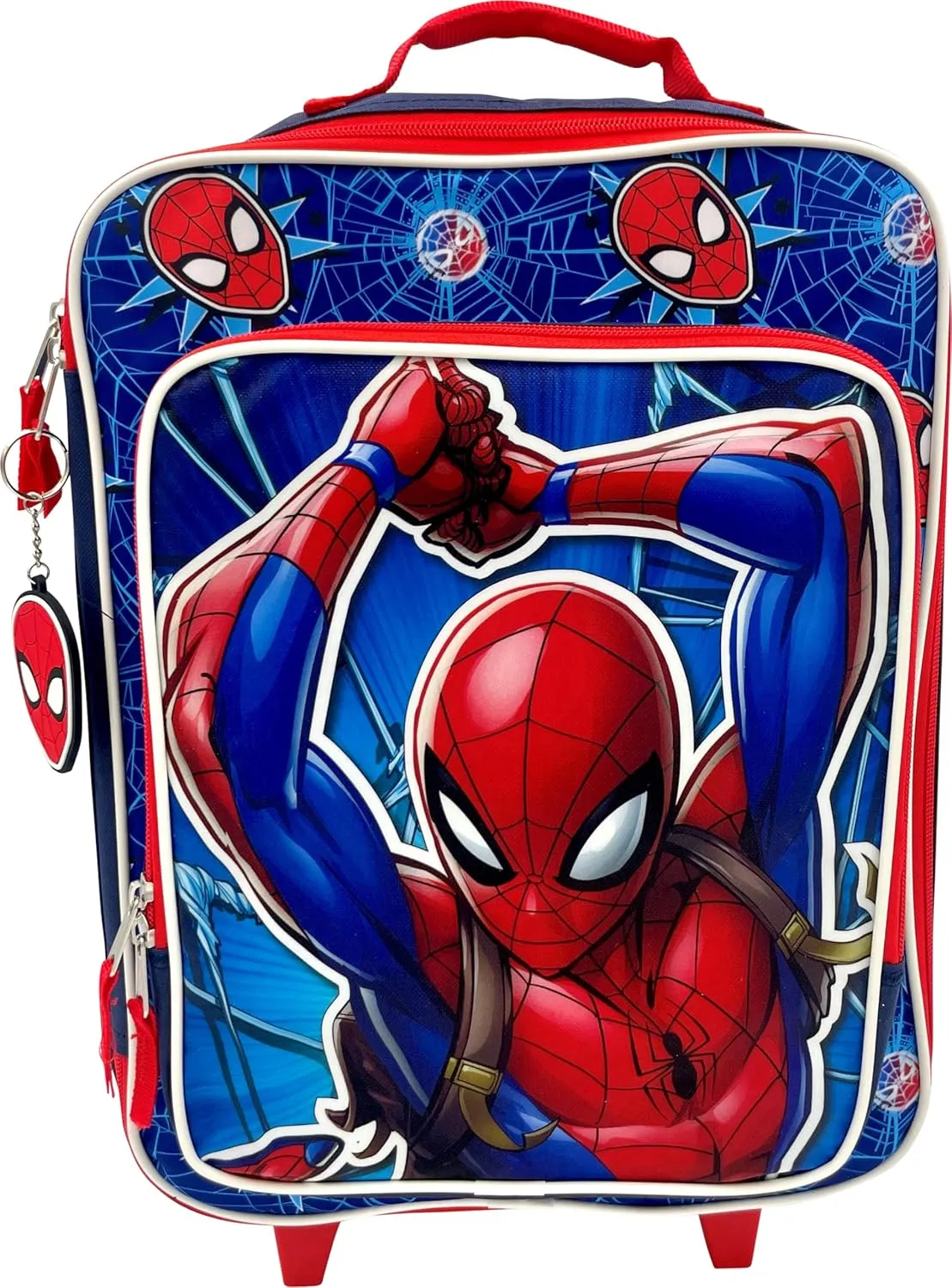 Fast Forward Kid's License 16" Soft Side Wheeled Pilot Case- Rolling Luggage (Spider-Man 2)