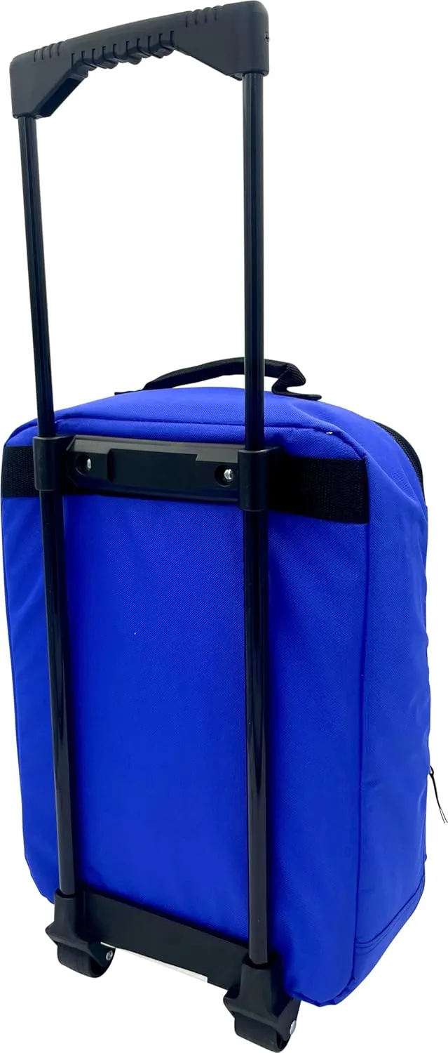 Fast Forward Kid's License 16" Soft Side Wheeled Pilot Case- Rolling Luggage (Stitch)