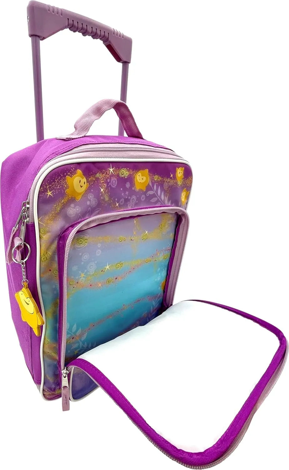 Fast Forward Kid's License 16" Soft Side Wheeled Pilot Case- Rolling Luggage (Wish)