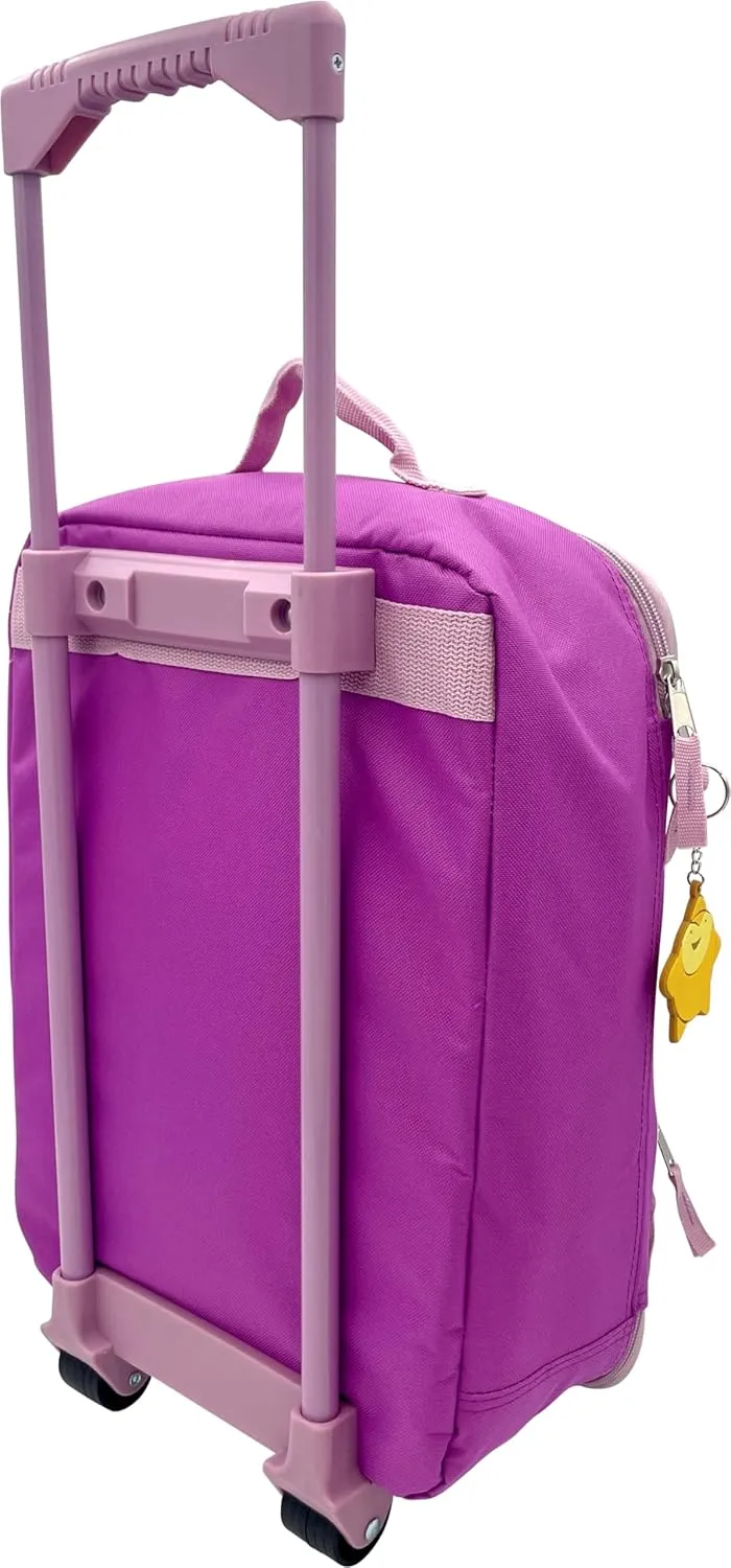 Fast Forward Kid's License 16" Soft Side Wheeled Pilot Case- Rolling Luggage (Wish)