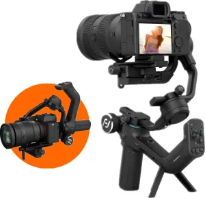 FeiyuTech SCORP-C Gimbal Stabilizer for Cameras DSLR and Mirrorless Camera, 3-Axis Camera Gimbal, 5.5lbs Payload, for Sony α7Ⅳ A6300/A6400 A7S3 a9/a7 for Canon 5D3/80D for Nikon D7500/Z5/Z6 II