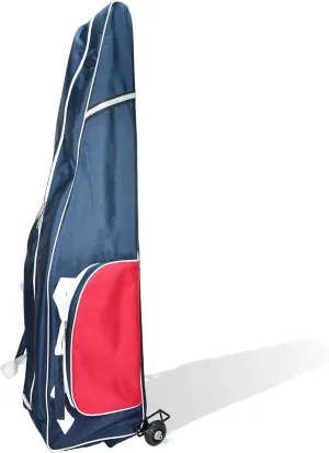 Fencing Bag with Wheels - Draw-bar Rolling Fencing Bag - Fencing Bags with Integrated Plate and Wheels