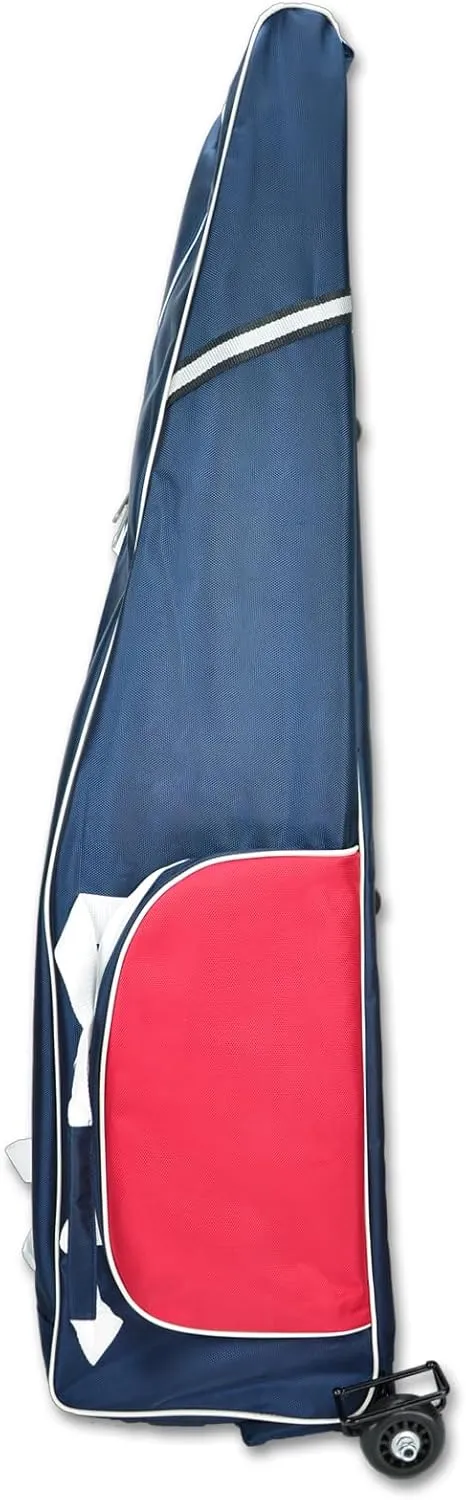 Fencing Bag with Wheels - Draw-bar Rolling Fencing Bag - Fencing Bags with Integrated Plate and Wheels