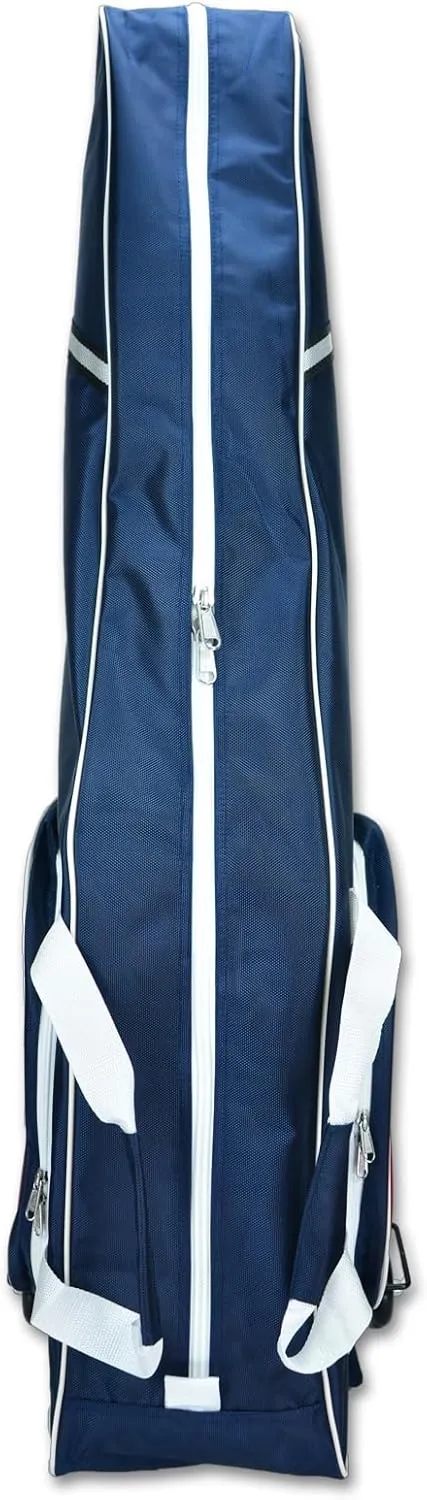 Fencing Bag with Wheels - Draw-bar Rolling Fencing Bag - Fencing Bags with Integrated Plate and Wheels