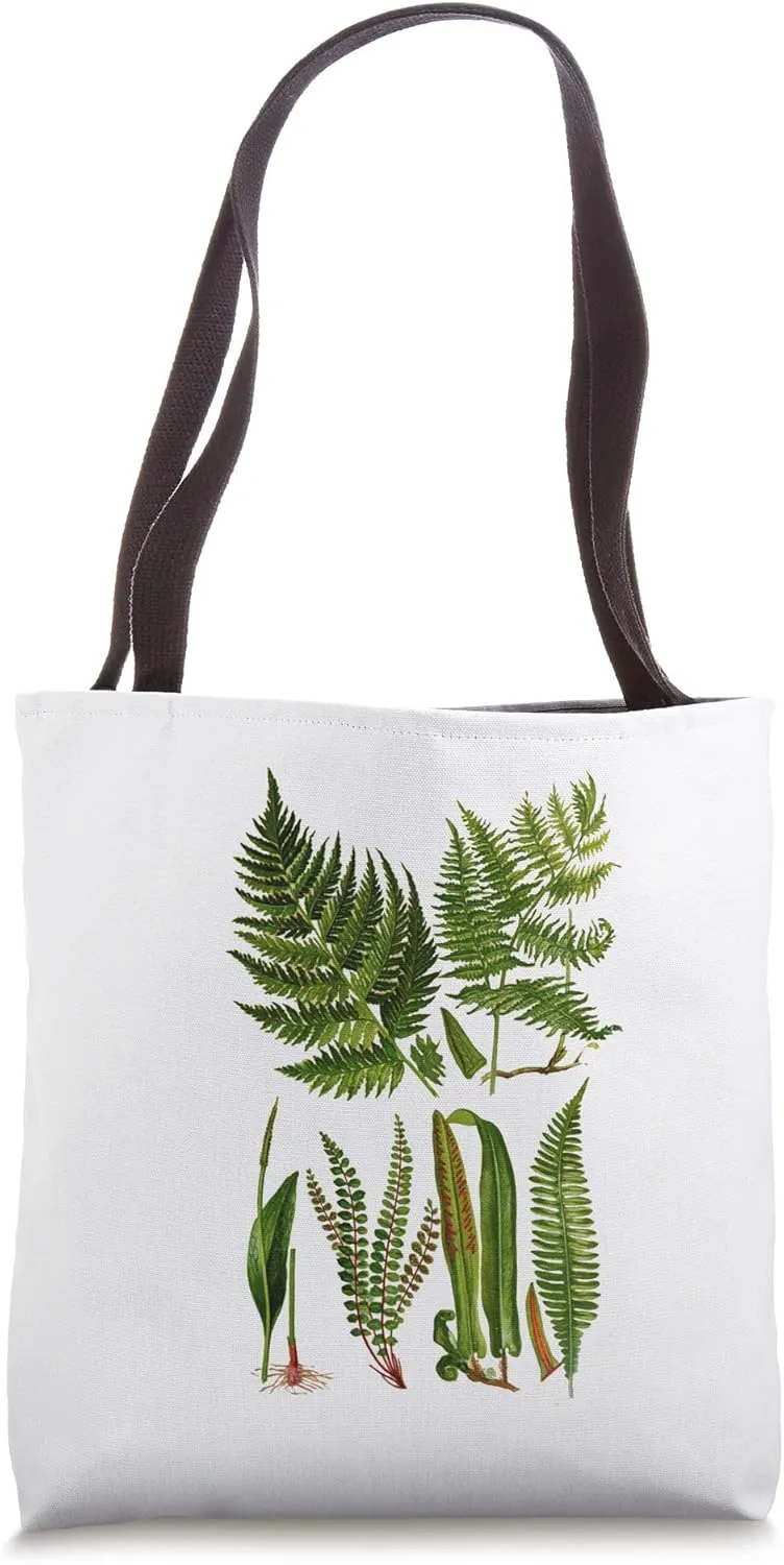 Fern Botanical Plant Botany New Zealand Fern Tote Bag