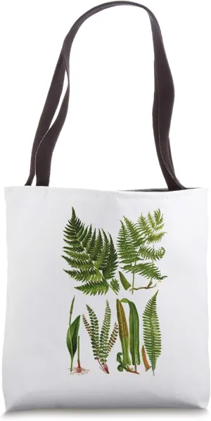 Fern Botanical Plant Botany New Zealand Fern Tote Bag