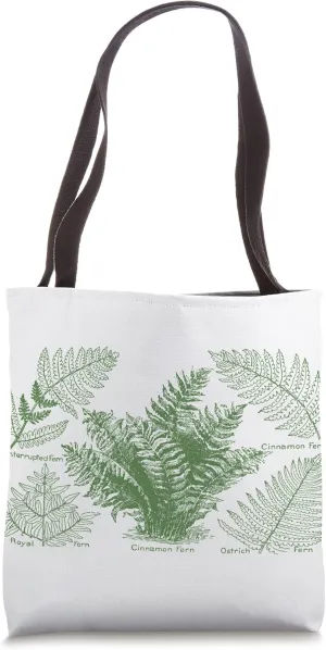 Fern Botanical Plant Botany Tote Bag