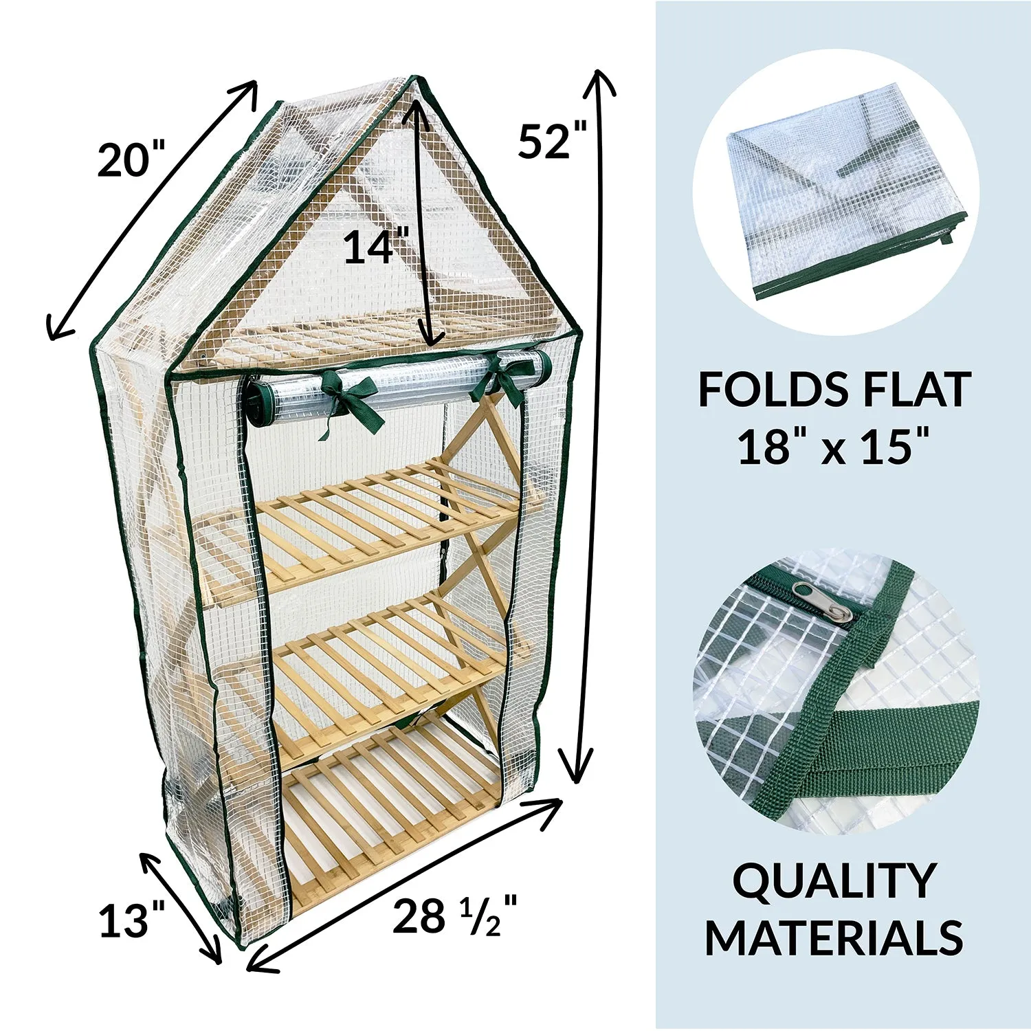 Ferry-Morse Greenhouse Cover with Roof Attachment
