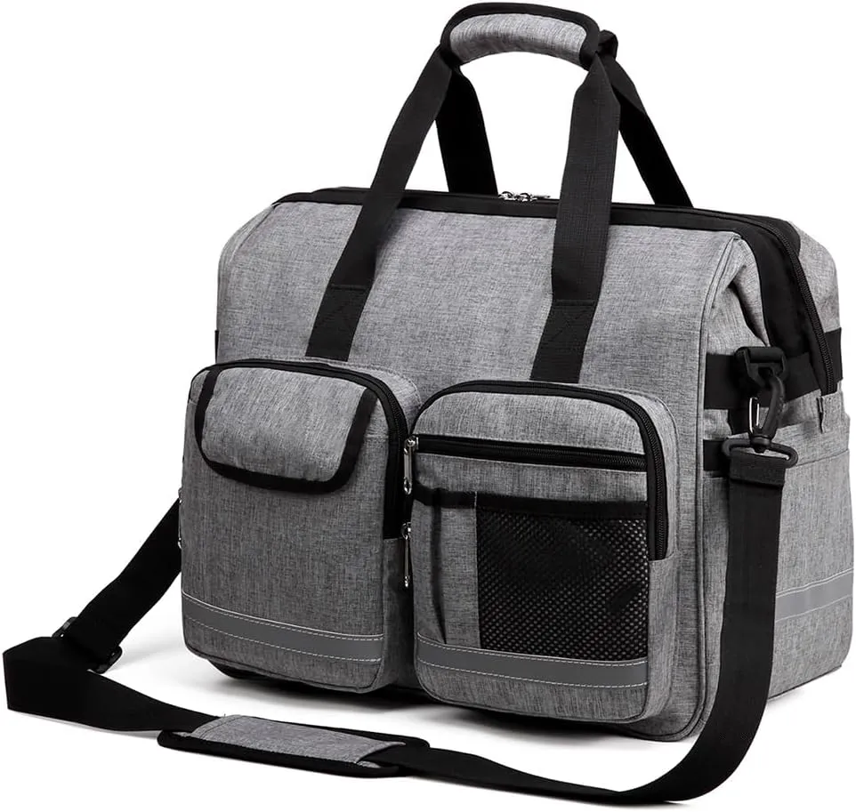 First Responder Trauma Duffle Bag EMT EMS Doctor Medical Bag Home Health Healthcare Rescue Duffel First Aid Emergrncy Nursing Essential Storage Clinical Home Family Travel Tactical Hiking Accessories