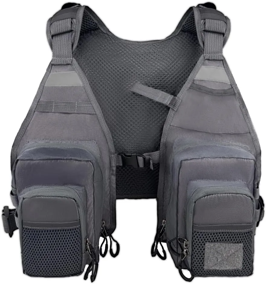 Fishing Vest for Outdoor Use Suitable for Perch and Trout Stream Fishing, Lightweight Equipment for Men and Women
