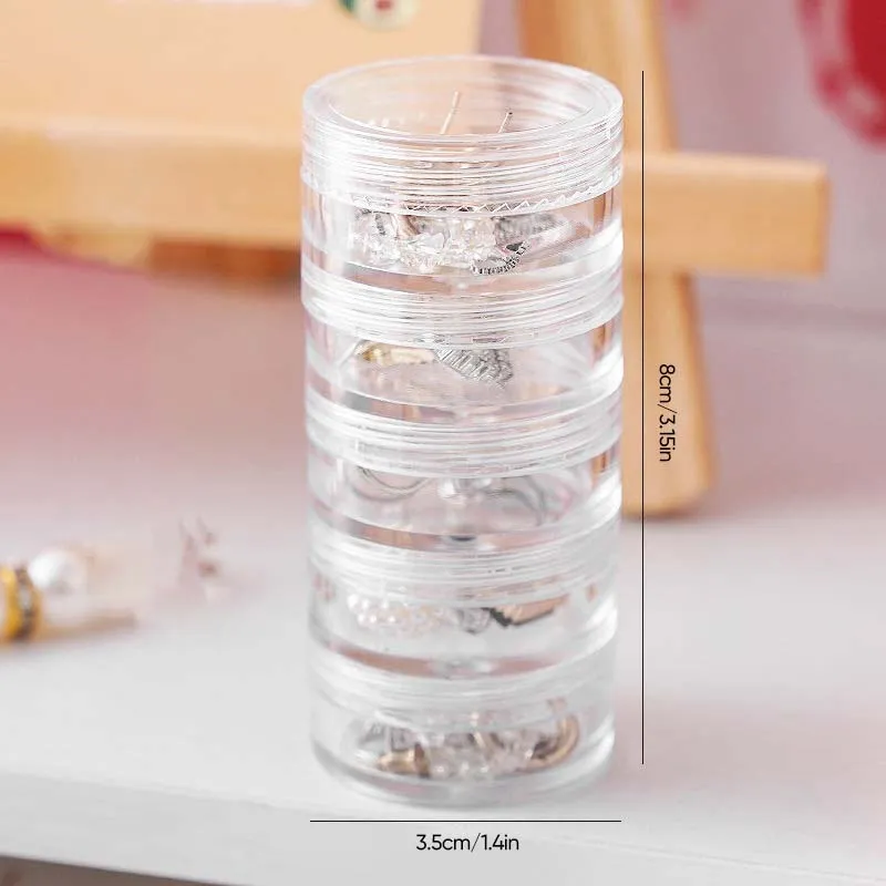 Five-layer stacked jewelry storage box