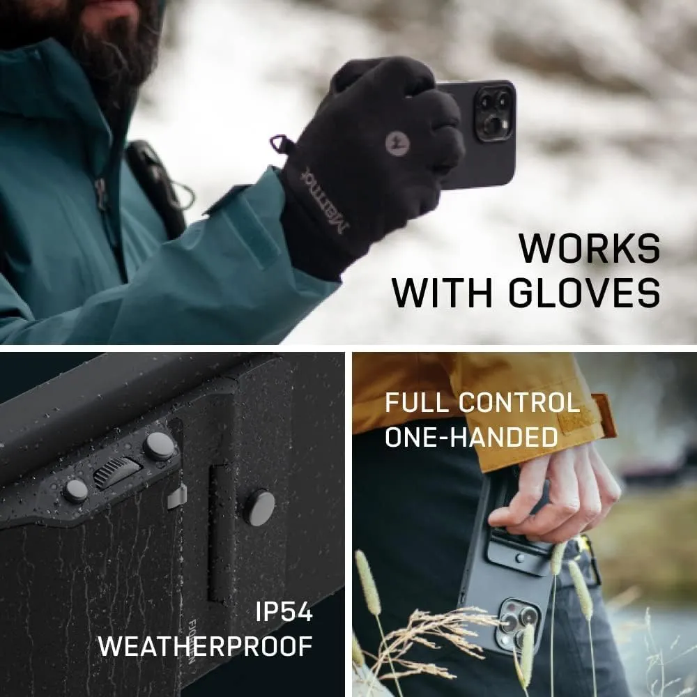 FJORDEN Plus Bundle for iPhone 15 Pro Max - Includes Camera Grip Phone Case (MagSafe Compatible) - Shoot Like A Pro with Your iPhone