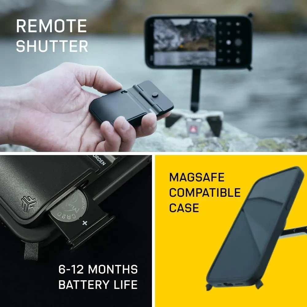FJORDEN Plus Bundle for iPhone 15 Pro Max - Includes Camera Grip Phone Case (MagSafe Compatible) - Shoot Like A Pro with Your iPhone