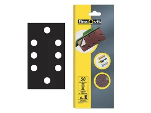 Flexovit 1/3 Sanding Sheets Quick Release Fine Grit (Pack Of 6)