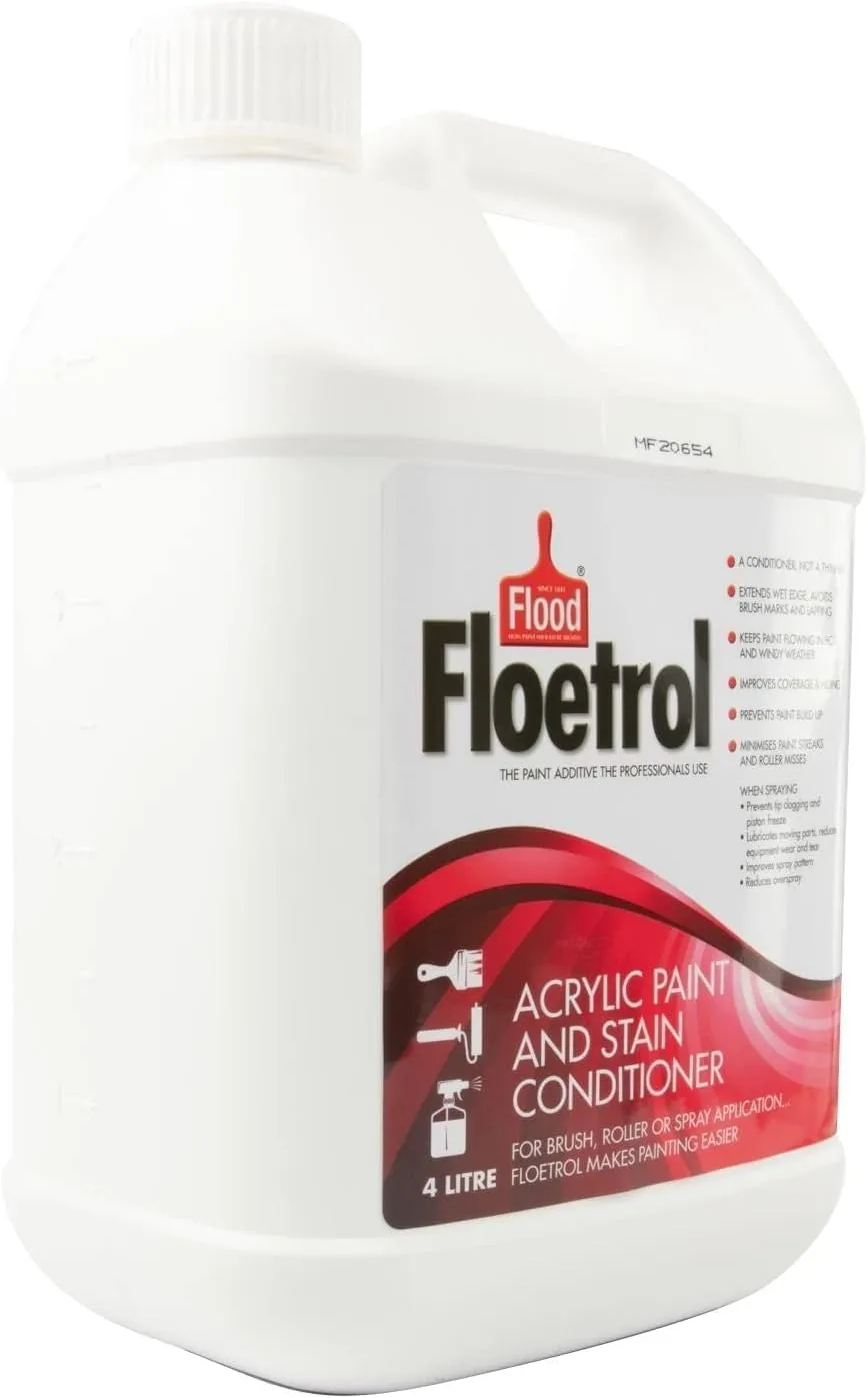 Flood Floetrol Acrylic Paint Additive and Stain Conditioner | Keeps Paint Flowing | Made in Australia (1.06 Gallon (4 L))