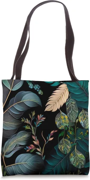 Floral Boho Foliage Flower Plant Nature Vegetation Flowery Tote Bag