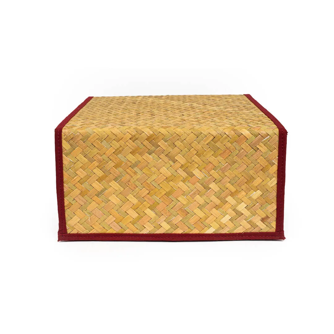 Foldable Box Purun - Maroon