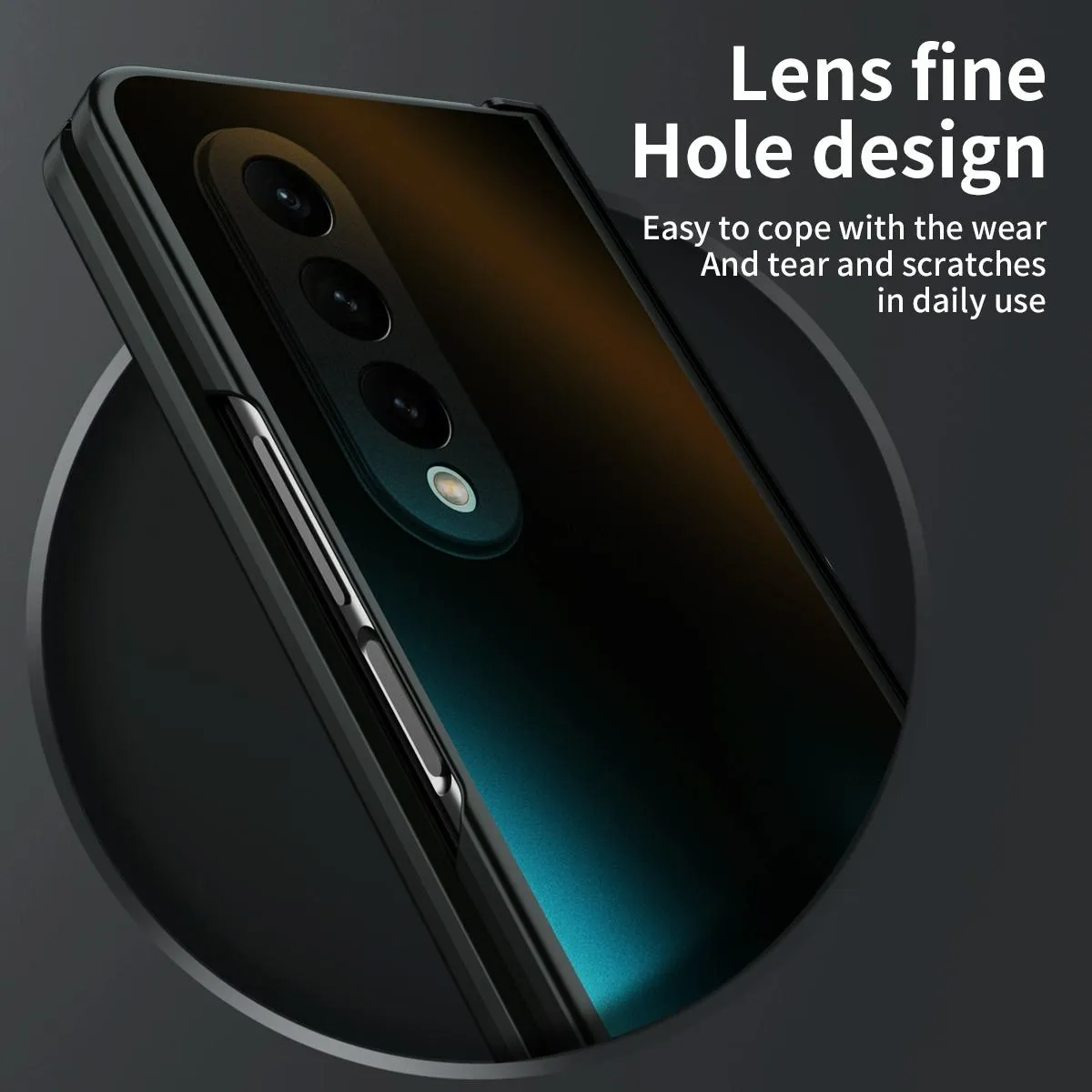 Foldable Electroplated 5g Case for Samsung Galaxy z Fold 4 - Rose Gold