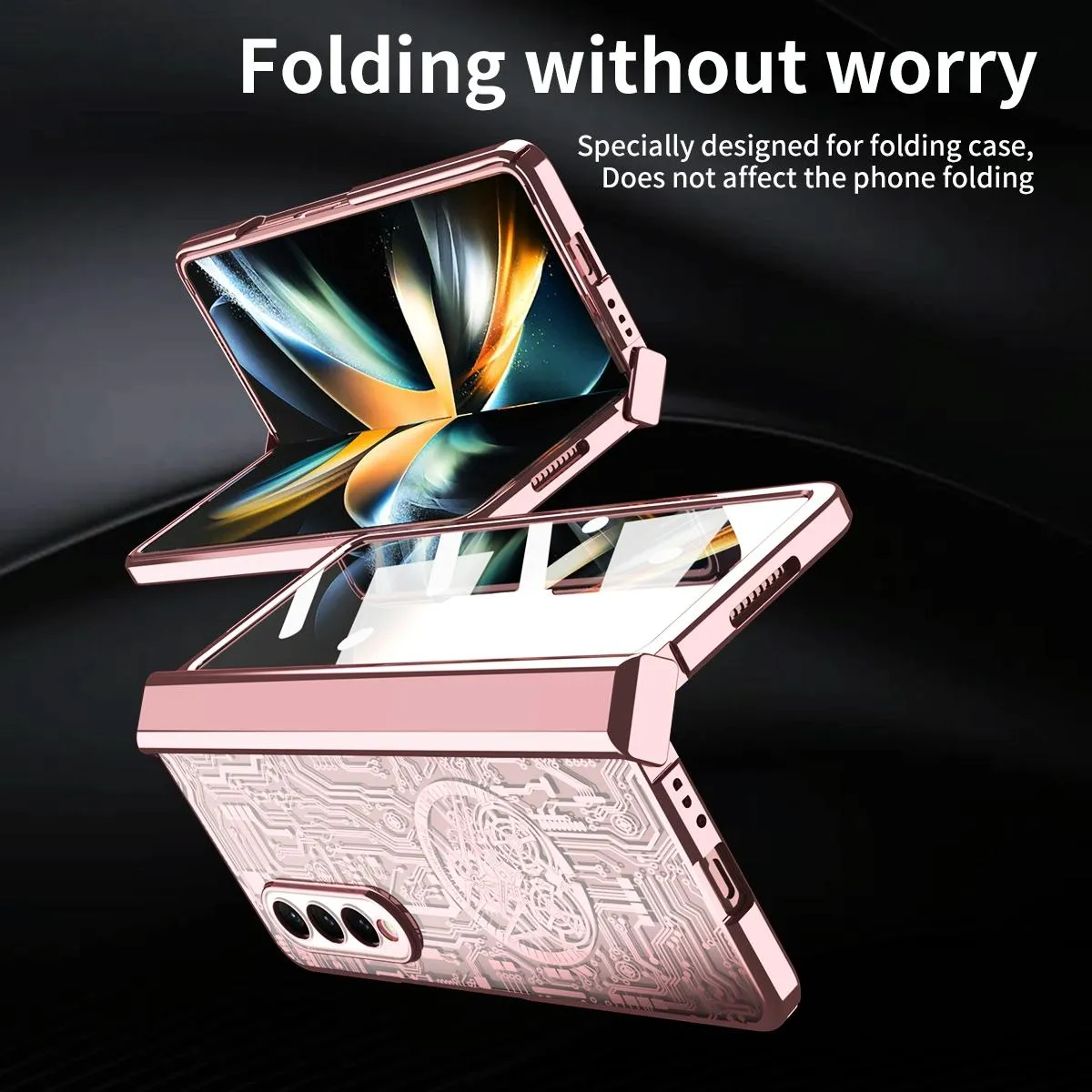 Foldable Electroplated Phone Case - Mechanical Legend 4.5g - Silver