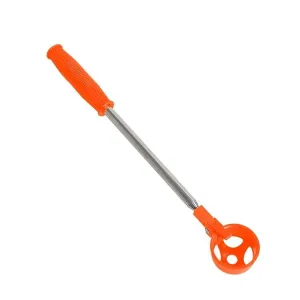 Foldable Golf Ball Picker with Stainless Steel Rod - 8 Sections - Orange