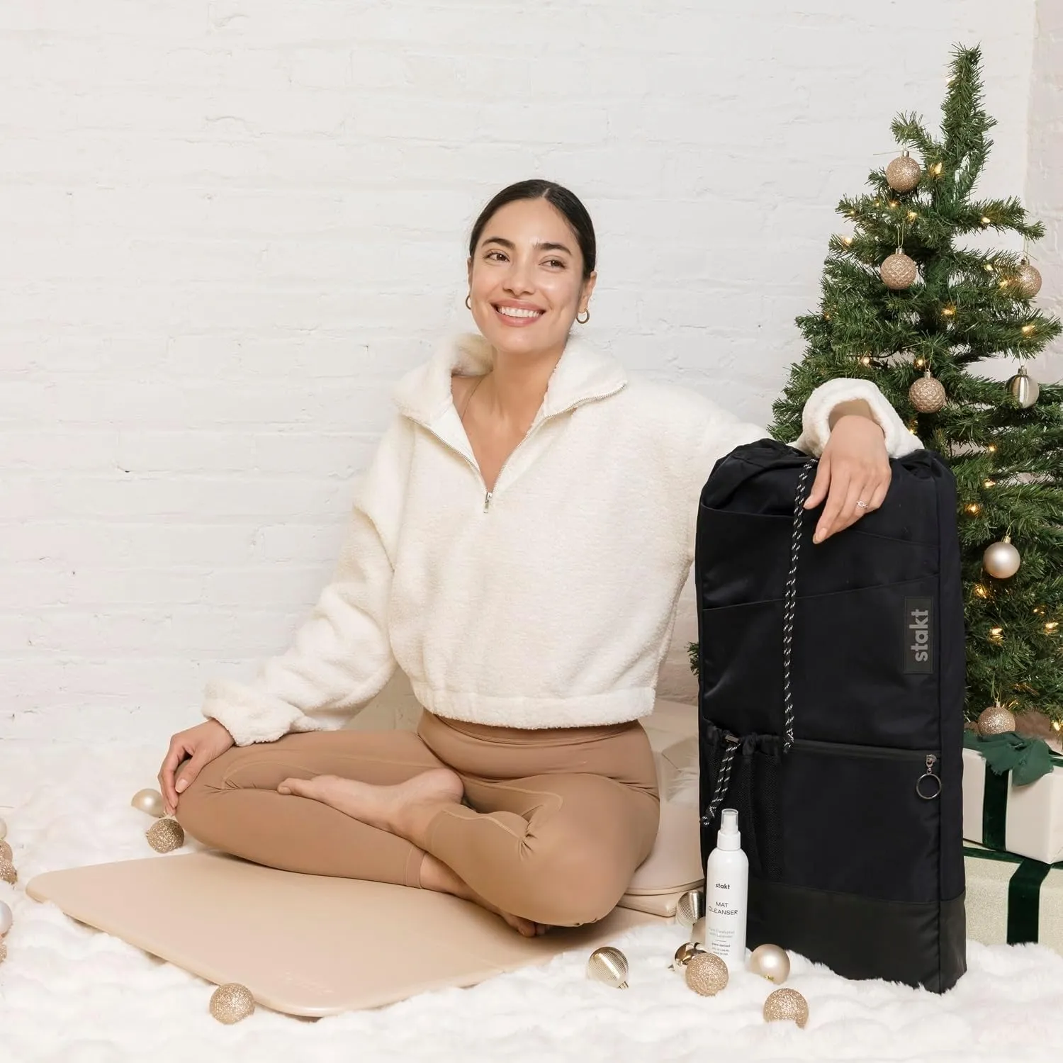 Foldable Multi-Purpose Fitness & Yoga/Pilates Mat, Workout Mat with Non-Slip Surface, Portable & Lightweight, For Studio or Home Use, As Seen on Shark Tank
