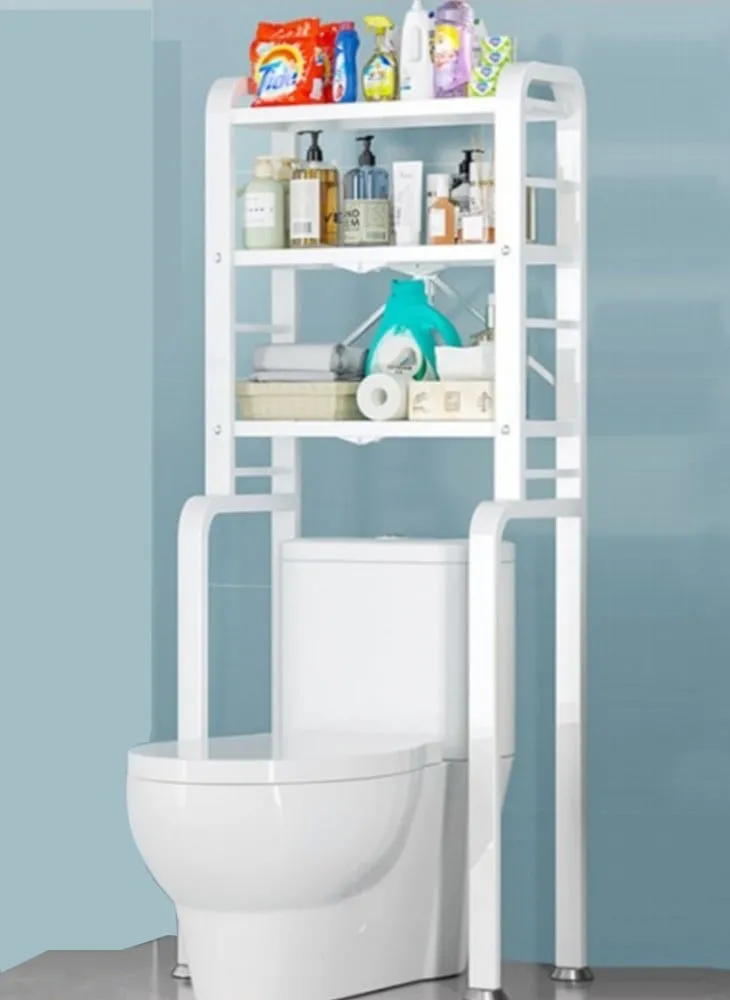 Foldable over the toilet stand