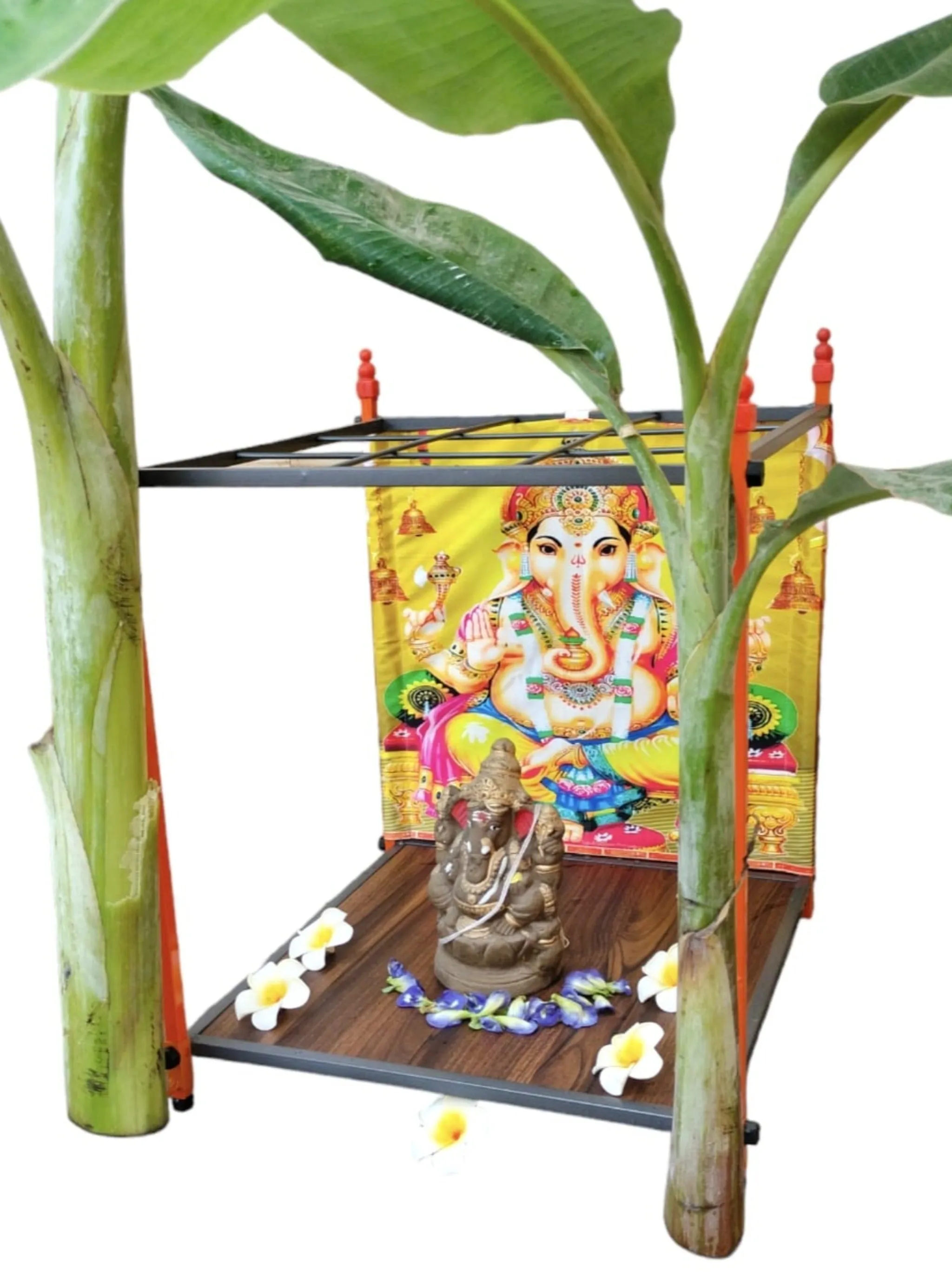 Foldable Pooja Mandapam Mild Steel