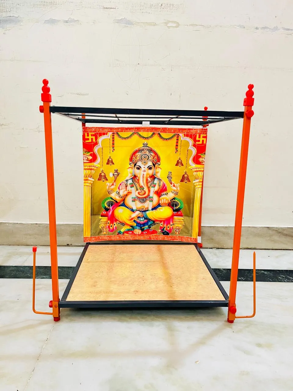 Foldable Pooja Mandapam Mild Steel