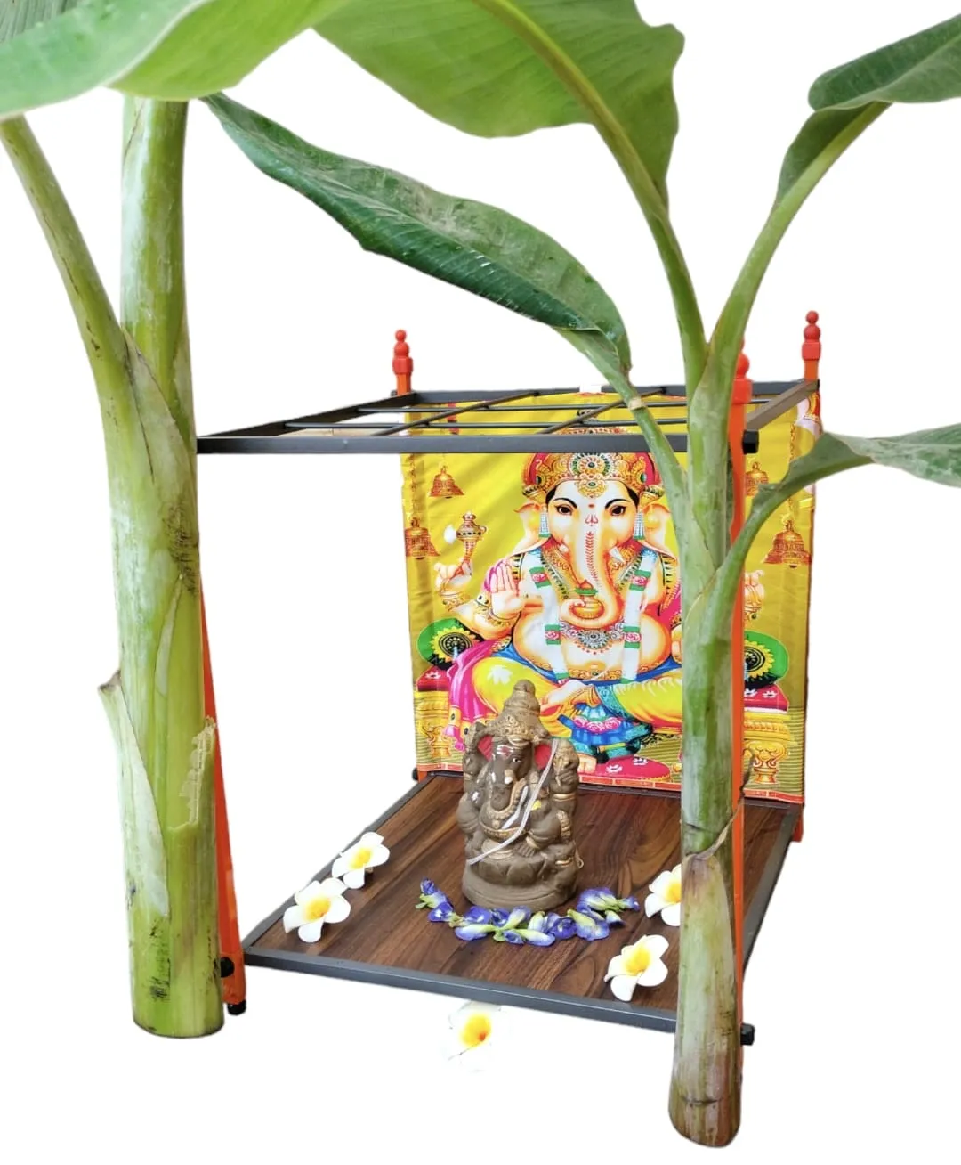Foldable Pooja Mandapam Mild Steel