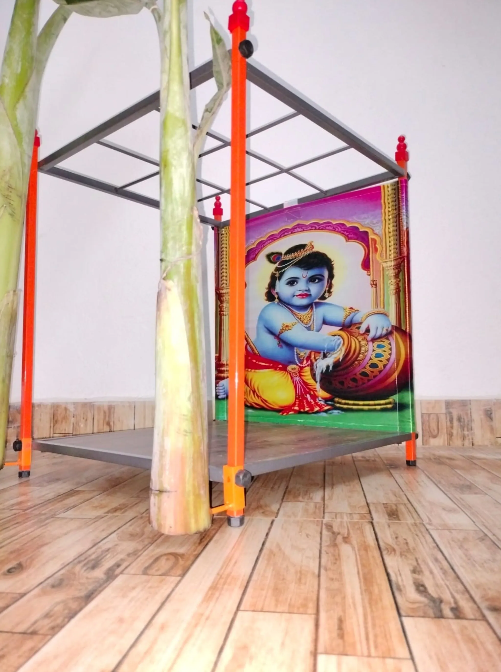 Foldable Pooja Mandapam Mild Steel