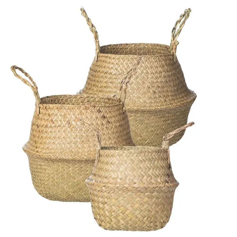 Foldable Wicker Basket