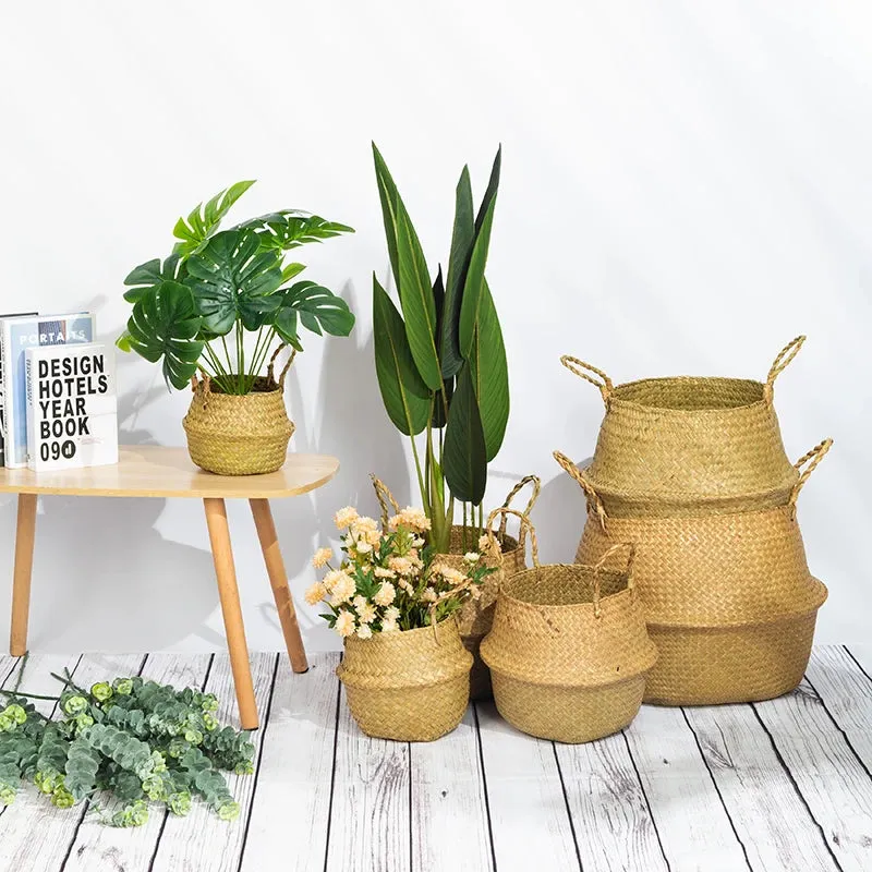 Foldable Wicker Basket